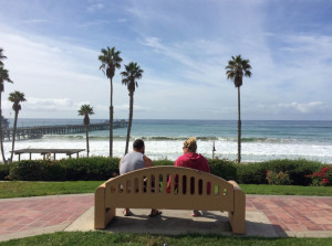 people on a bench again