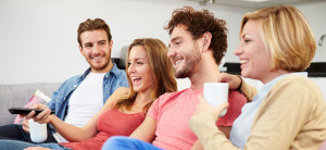 detox clients watching tv