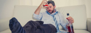 alcoholic man drinking
