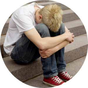 young kid depressed