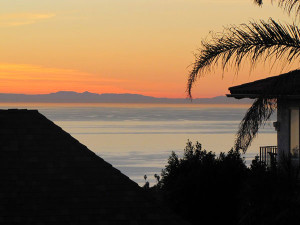 sunset in california