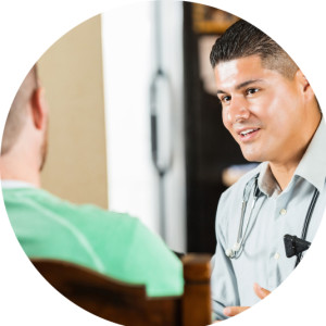 doctor with patient